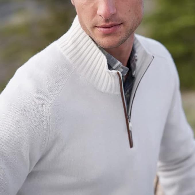 Bivoo Herren | Kaschmir Reißverschluss-Pullover