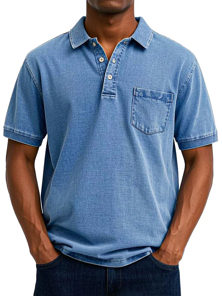maxim™ | Lässiges Vintage-Poloshirt für Herren