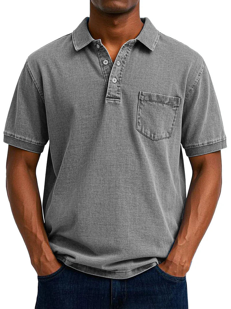 maxim™ | Lässiges Vintage-Poloshirt für Herren