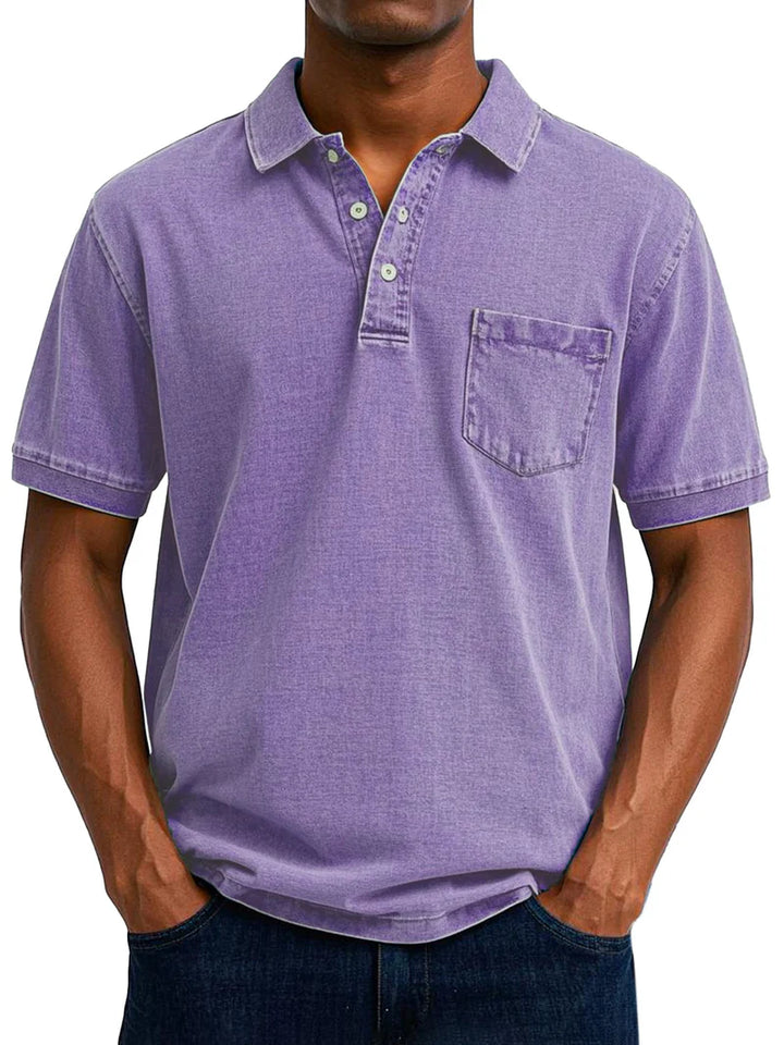 maxim™ | Lässiges Vintage-Poloshirt für Herren